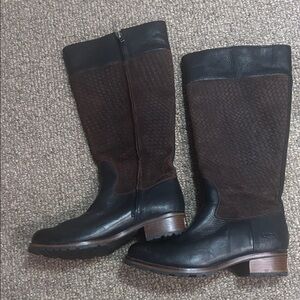 Ugg- Australia- leather boots.  Brown leather & black boots.  Brand new